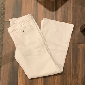 J Crew white denim pants
